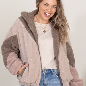 Women's Colorblock Sherpa Jacket